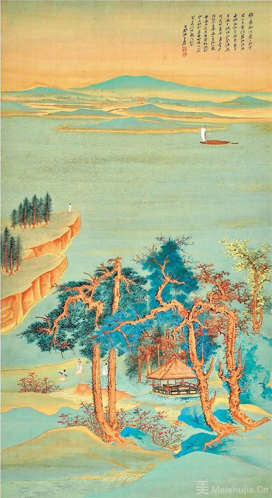 又破纪录，张大千青绿山水画缘何受热捧
